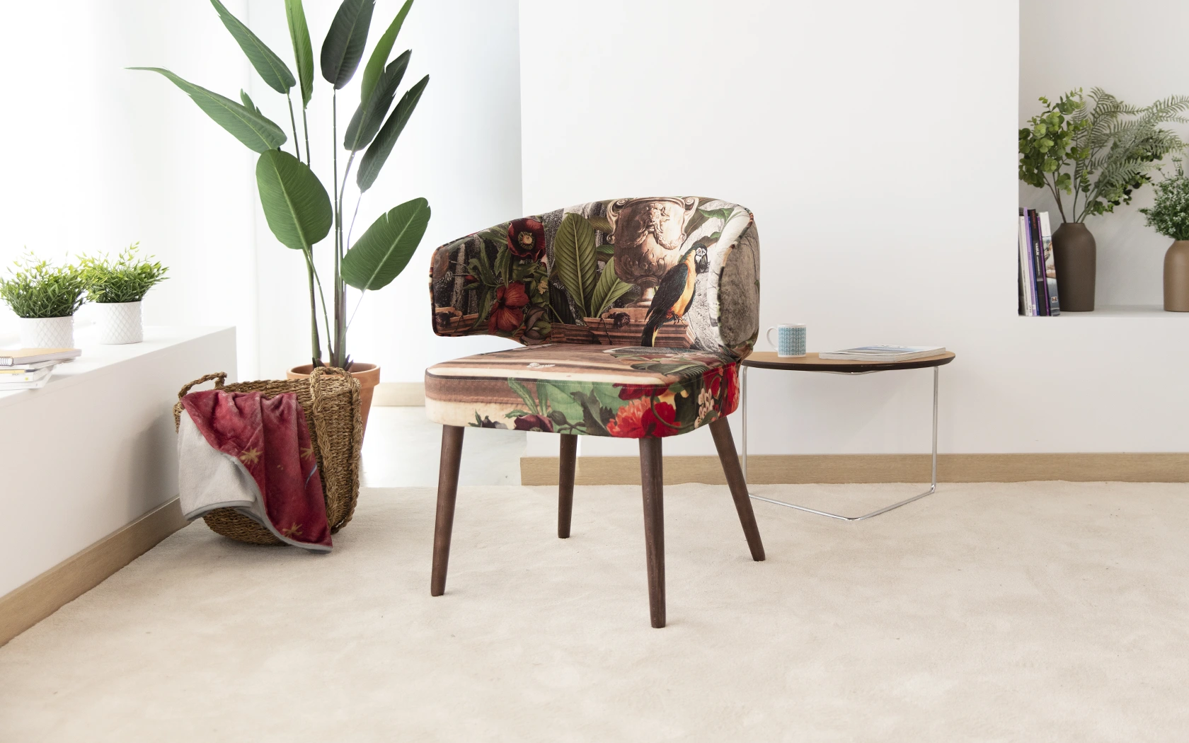 Aquarius elegant upholstered dining chair