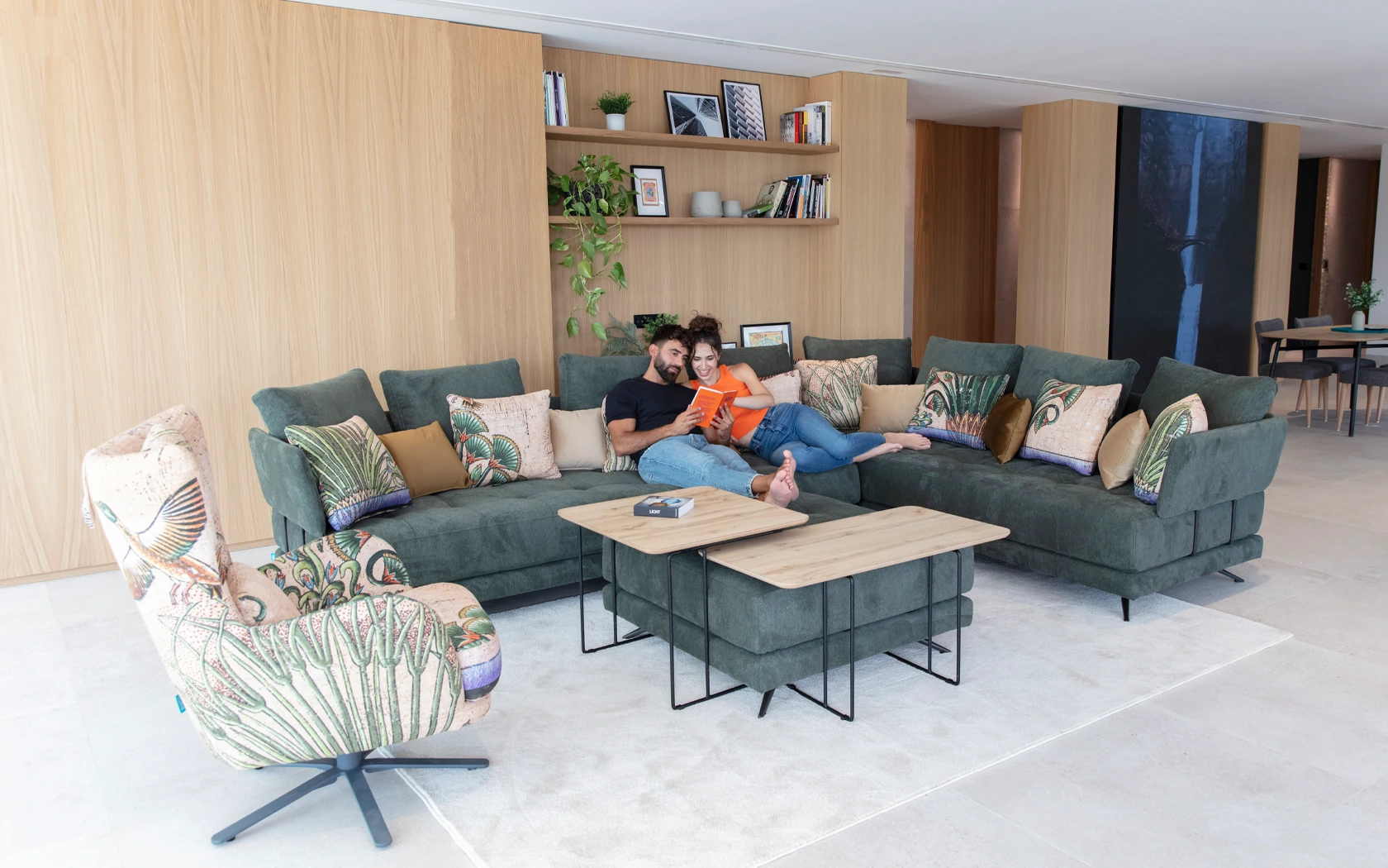 Cojín para sofá -  - rectangular / de color