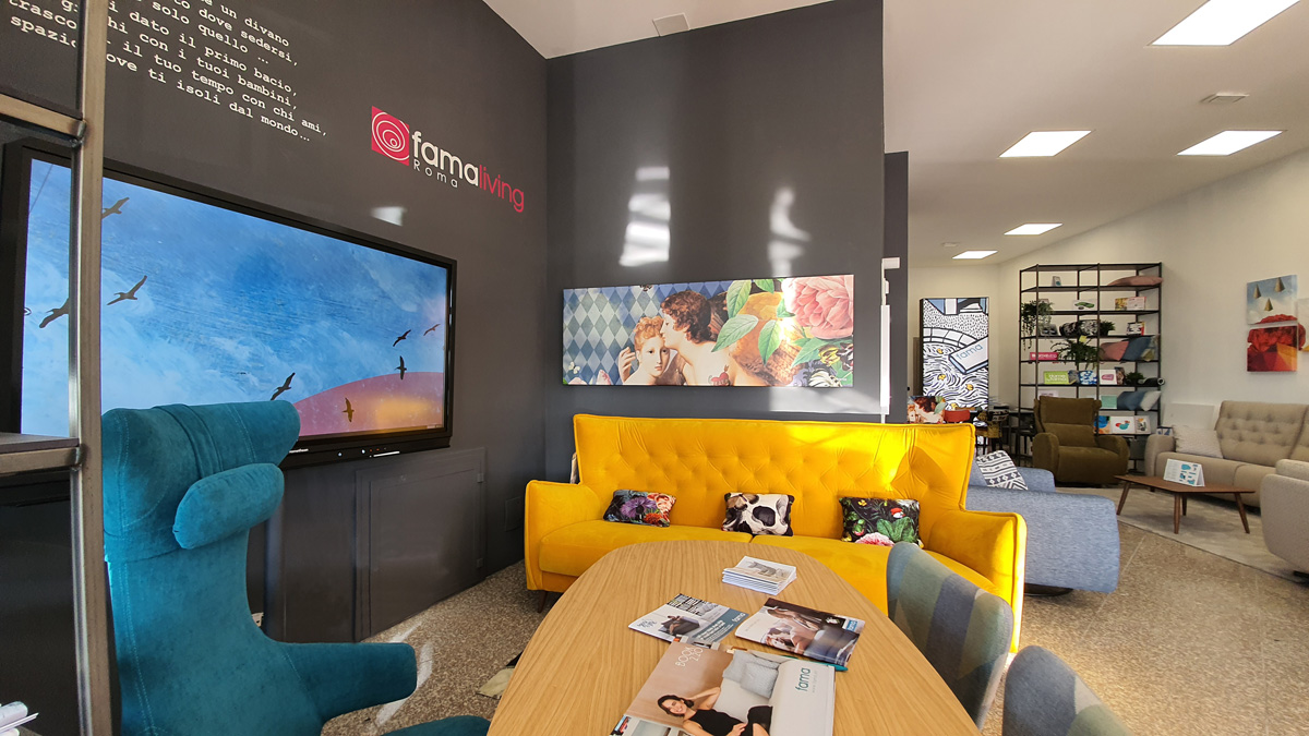 Famaliving arrived in Rome - News | Fama Sofas