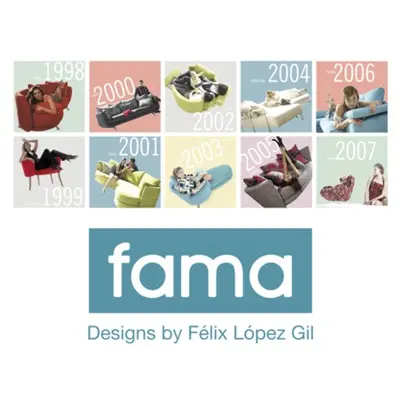 History of Fama designs (1998-2008).