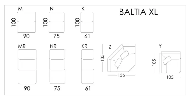 Baltia XL Medidas