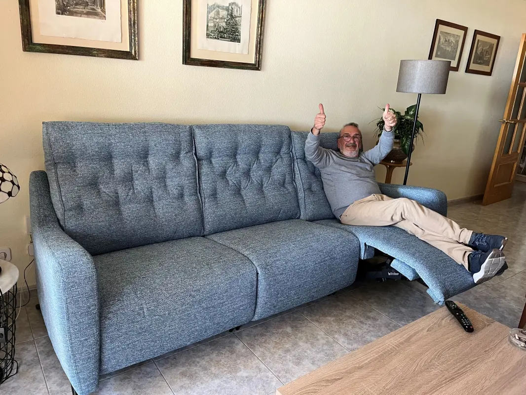 Por fin el sofá en casa