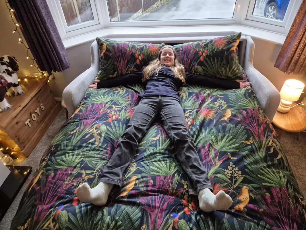 Rudy sofabed ready for a sleepover!