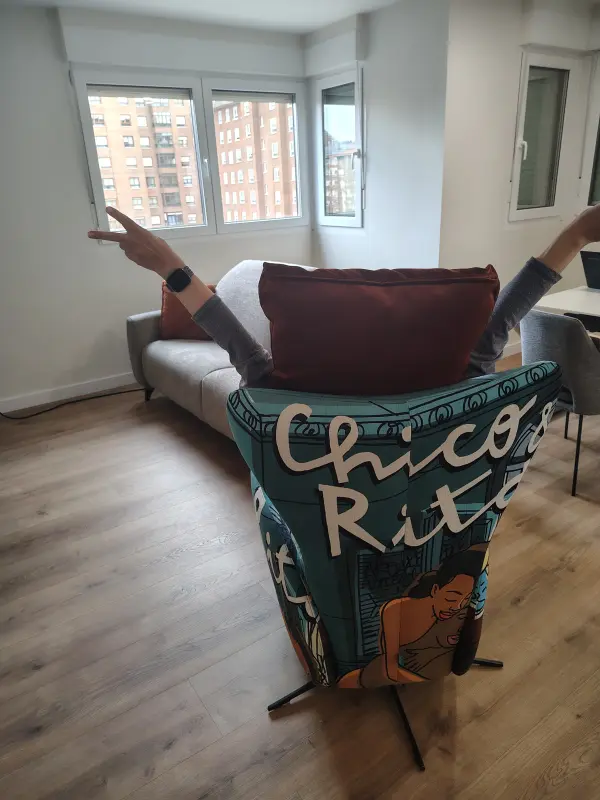 "Por fin en mi butaca con Chico y Rita"