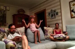 Momento relax familia Maroto-Mariscal