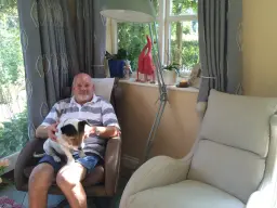 Me and maddie enjoying our new Lenny chairs