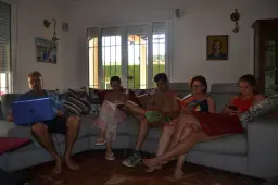 Momento de relax familiar