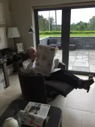 Dad relaxing