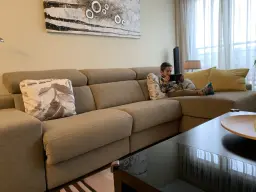 Disfrutando de la tranquilidad.