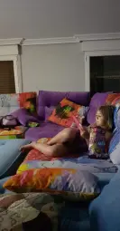 Me dejan comer en el sofa!!