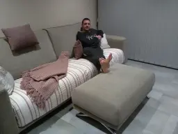 De relax en el sofá Boston