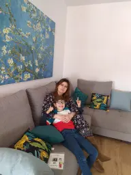 Tita y sobrino en modo off