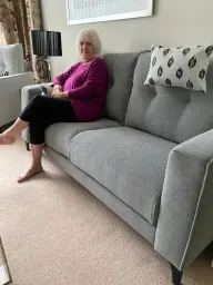 Three seater sofa and two chairs