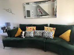 Our cat Bob enjoying her new Kalahari