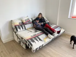 Mama e hijo de relax