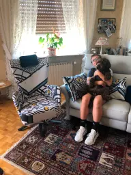 Achille et Perro de aqua le chien