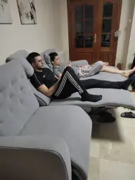 Esperando el comienzo del partido