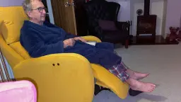 Gramps relaxing