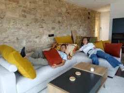 A gustito, muy a gusto ...