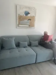 Disfrutando del sofa