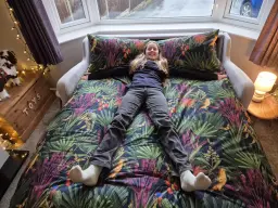 Rudy sofabed ready for a sleepover!