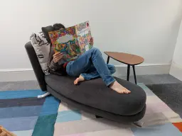 Relaxing times on the chaise longue
