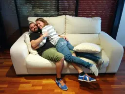 Disfrutando del sofa