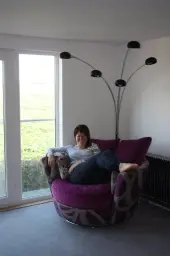 Snug chair with a view!