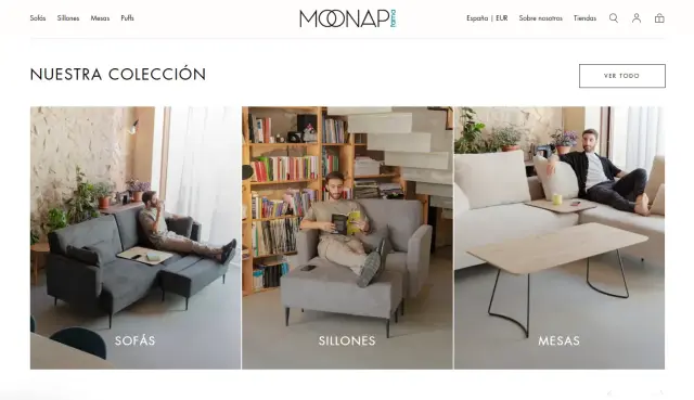 Fama presents the new Moonap sofa brand.