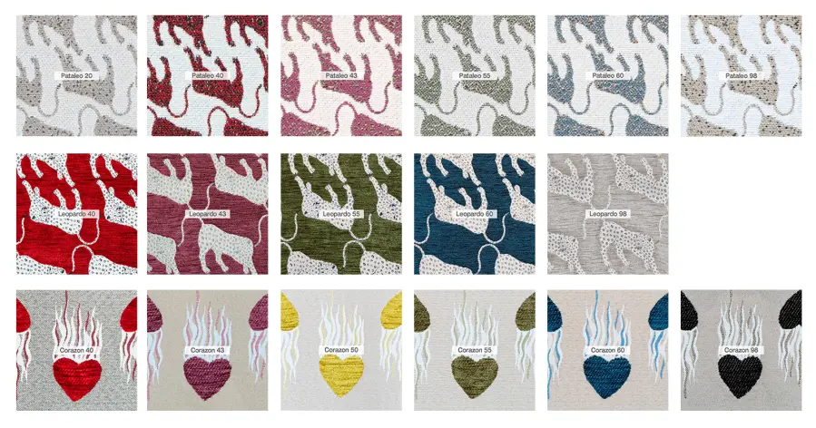 Imaginary Jacquard colores corazon leopardo pataleo