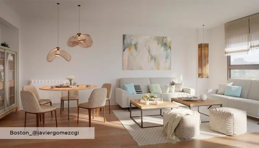 Boston salon gris claro @javiergomezcgi