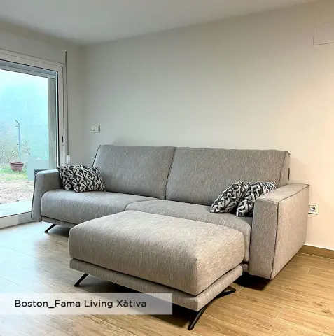 Boston gris liso fama living Xàtiva