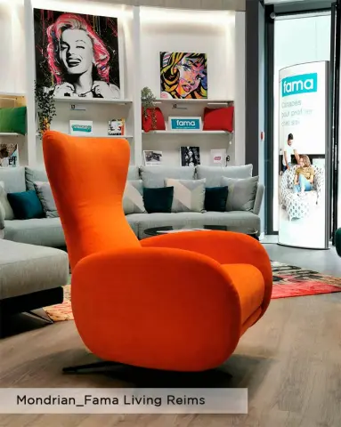 Mondrian Sillón Naranja Fama Living Reims