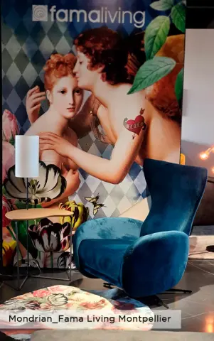 Mondrian Sillón Azul Fama Living Montpellier