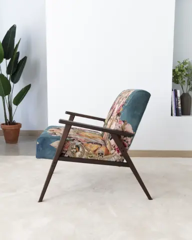Ariel wooden accent armchair
