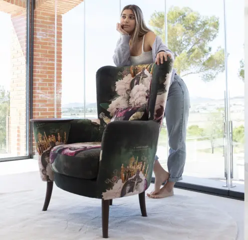 Fauteuil Christie complémentaire à dossier haut