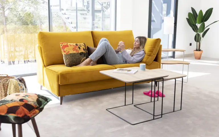 Opera sofa bed with Italian Fama system
